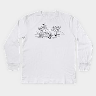 Hyundai Kona sketch Kids Long Sleeve T-Shirt